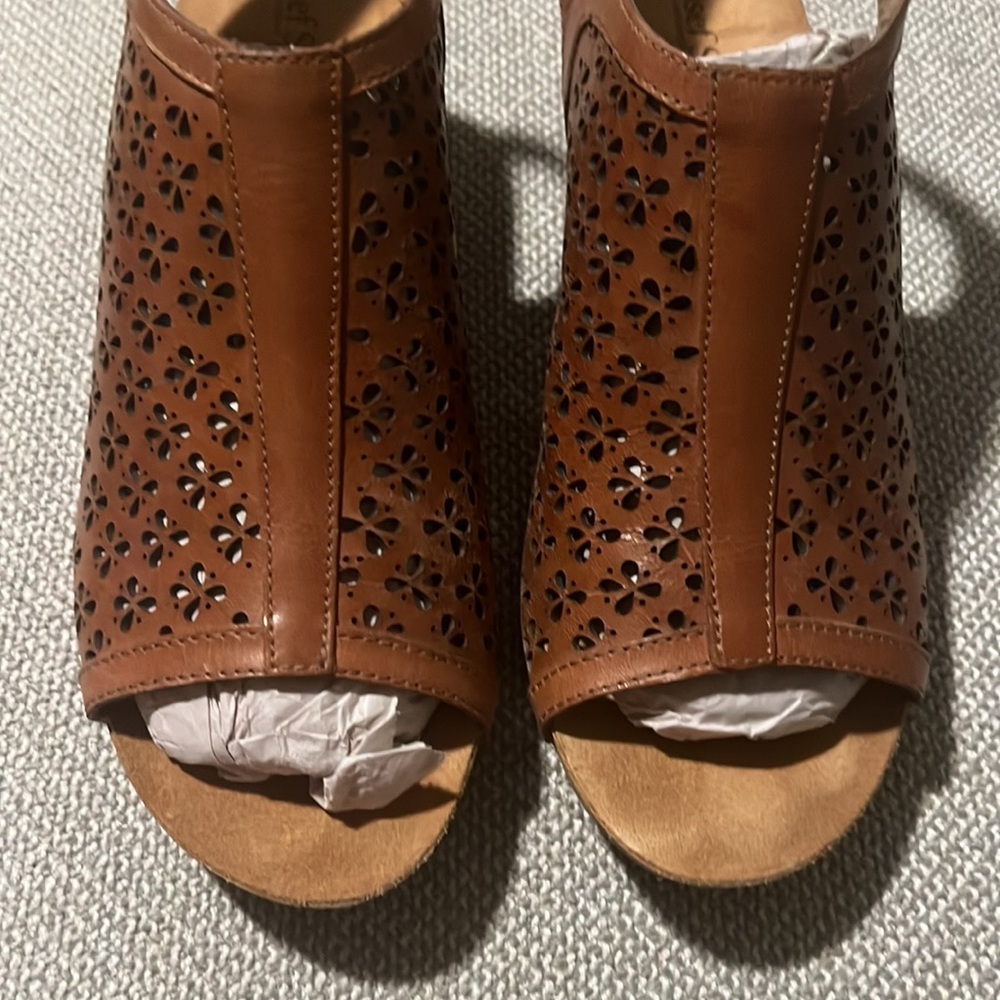 Josef Seibel wedge peep toe 40 brown - Picture 7 of 11